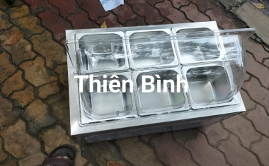 THÙNG GIỮ LẠNH 6 KHAY NẮP NHỰA 2 CÁNH