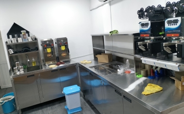 QUẦY PHA CHẾ CHO TRÀ SỮA PHA MÁY