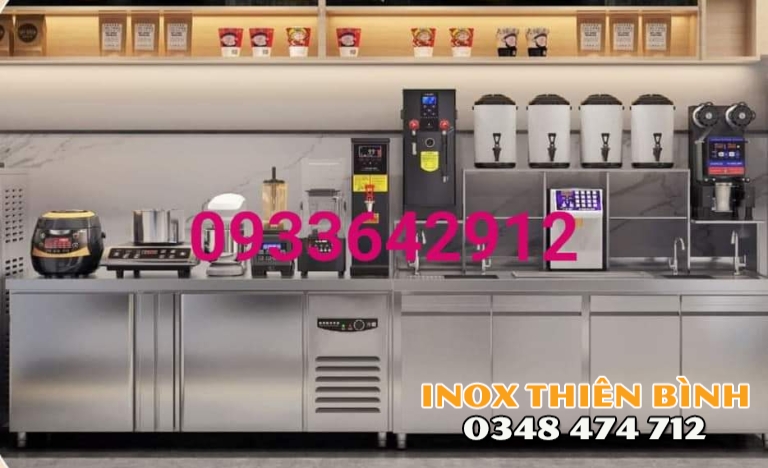 QUẦY PHA CHẾ 1M8 + BÀN LẠNH 1M5