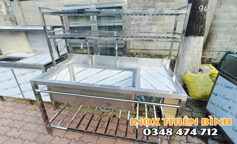 Bồn rửa đơn 1m5 hộc chậu 1000*500*300