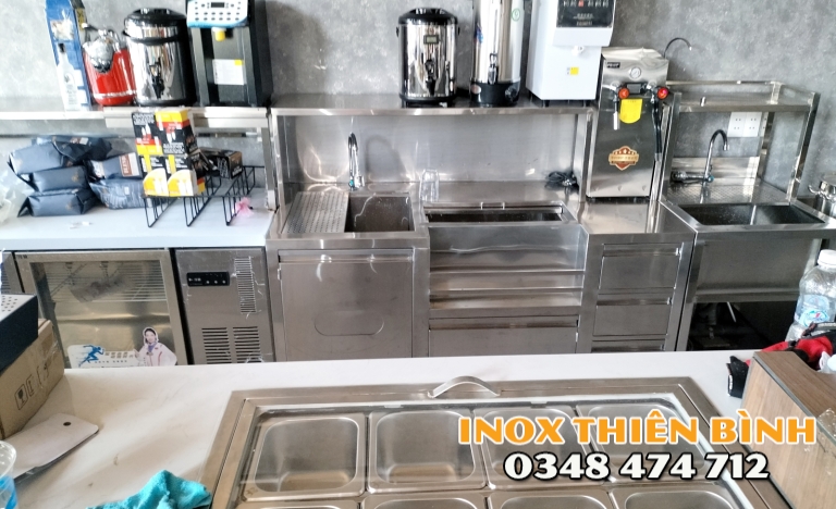 HỆ THỐNG QUẦY INOX TẠI THÀNH PHỐ MỚI BÌNH DƯƠNG – THIẾT KẾ THEO YÊU CẦU, CHUẨN CÔNG NĂNG