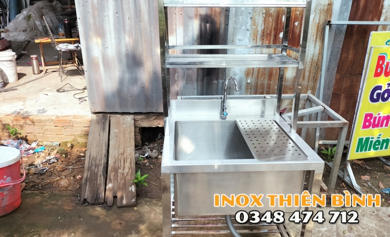 Chậu đơn  kệ 2 tầng