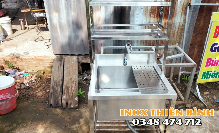 Chậu đơn  kệ 2 tầng