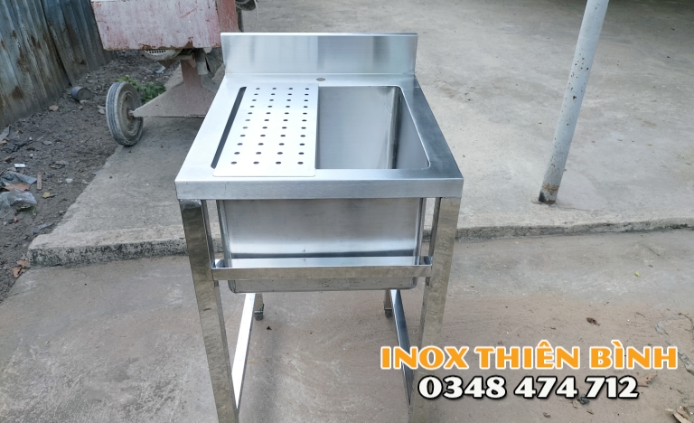 Chậu rửa đơn không kệ KT 500*500*850