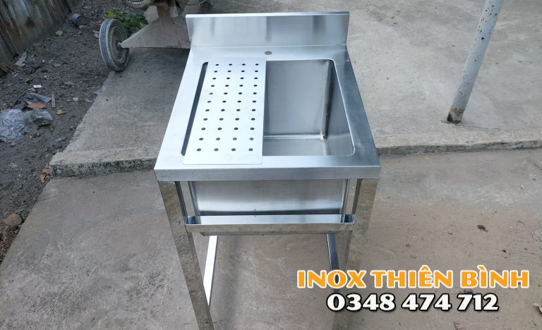 Chậu rửa đơn không kệ KT 500*500*850