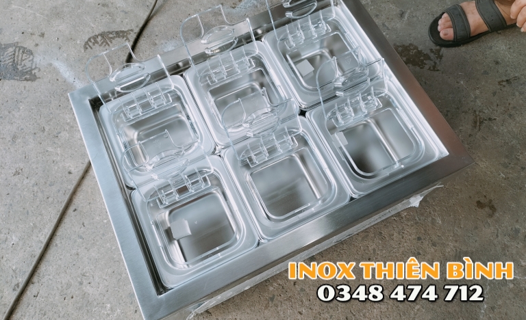Thùng giữ lạnh 6 khay nắp rời