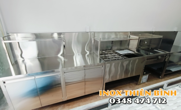 HỆ QUẦY INOX  5M TẠI BÌNH THẠNH