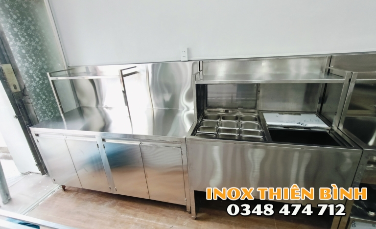 HỆ QUẦY INOX  5M TẠI BÌNH THẠNH