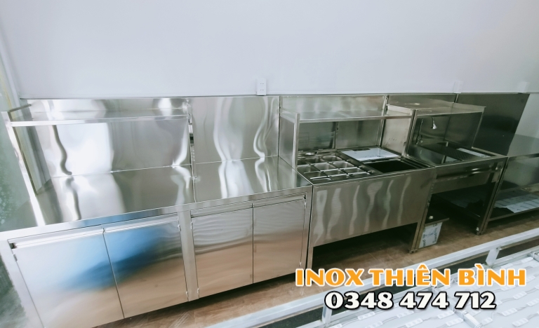 HỆ QUẦY INOX  5M TẠI BÌNH THẠNH