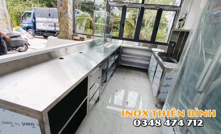 HỆ QUẦY BAR FULL INOX TẠI TÂY NINH
