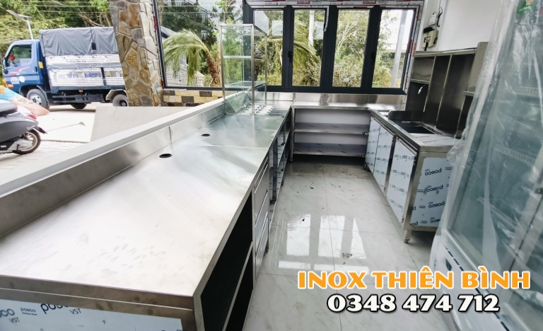 HỆ QUẦY BAR FULL INOX TẠI TÂY NINH