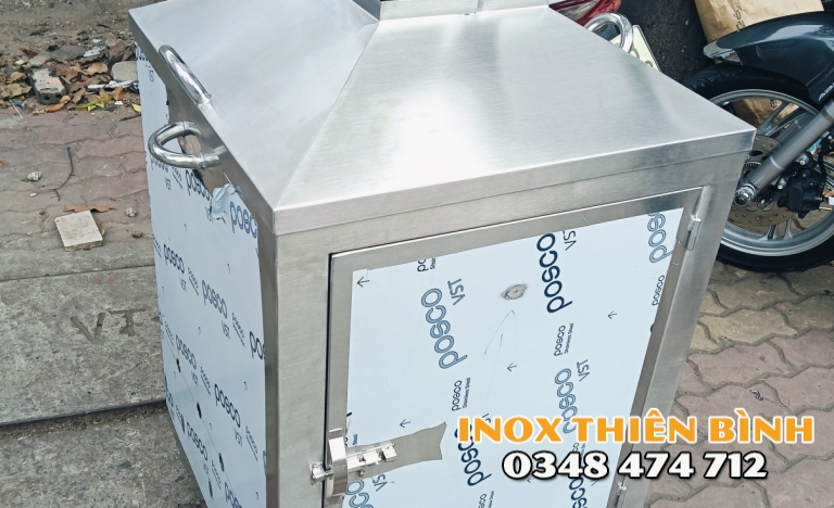 Thùng đốt giấy  inox