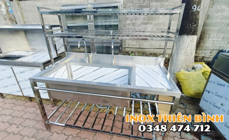 Bồn rửa đơn 1m5 hộc chậu 1000*500*300