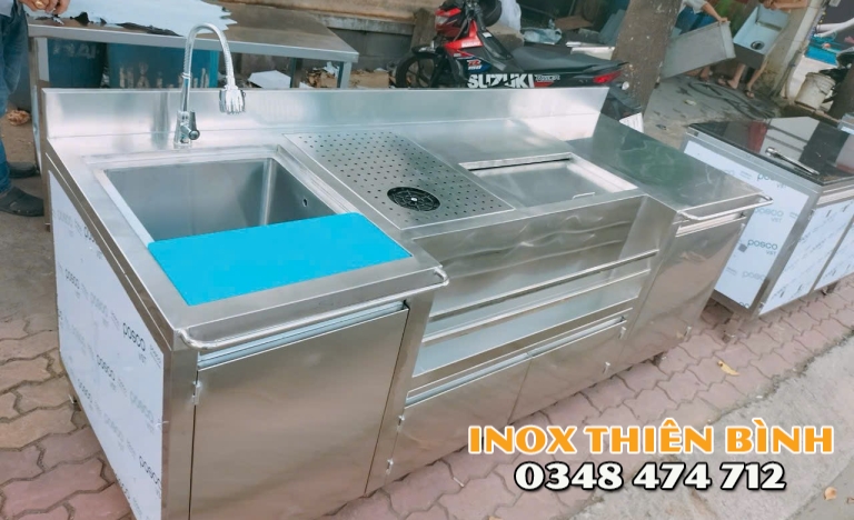 💥 QUẦY PHA CHẾ INOX 304 ĐA NĂNG 2m*750*850
